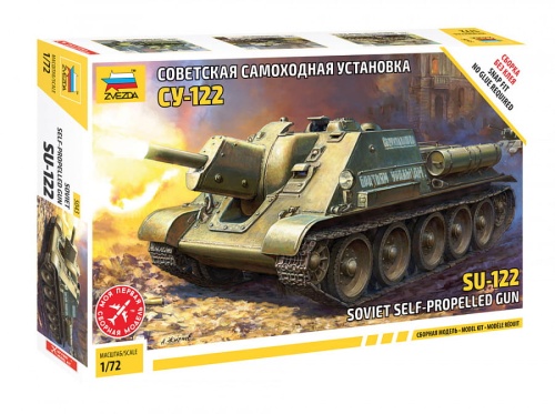 Radzieckie działo samobieżne SU-122 1:72 Zvezda 5043