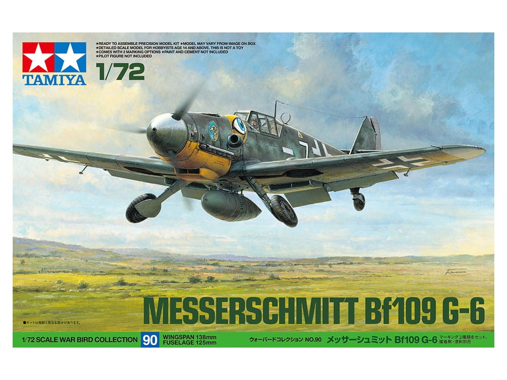 Zdjęcie dodatkowe produktu Messerschmitt Bf109 G-6 1:72 Tamiya 60790
