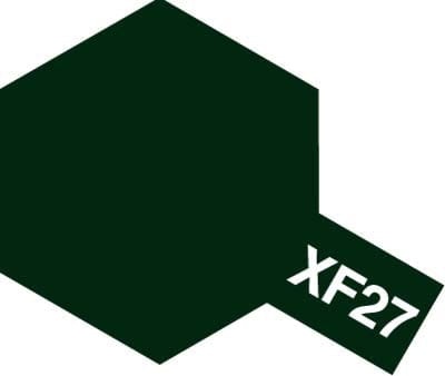 Tamiya 80327 XF-27 Black Green Enamel farba 10ml XF27