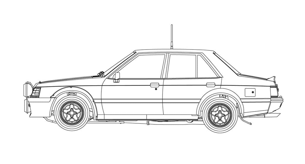 Zdjęcie dodatkowe produktu Mitsubishi Lancer EX 2000 Turbo 1:24 Hasegawa HC38