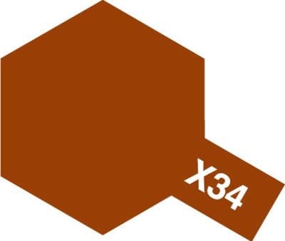 Zdjęcie główne produktu Tamiya 80034 X-34 Metallic Brown Enamel farba 10ml X34