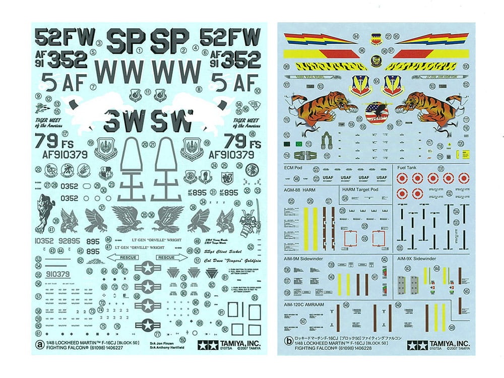 Zdjęcie dodatkowe produktu F-16CJ Fighting Falcon 1:48 Tamiya 61098