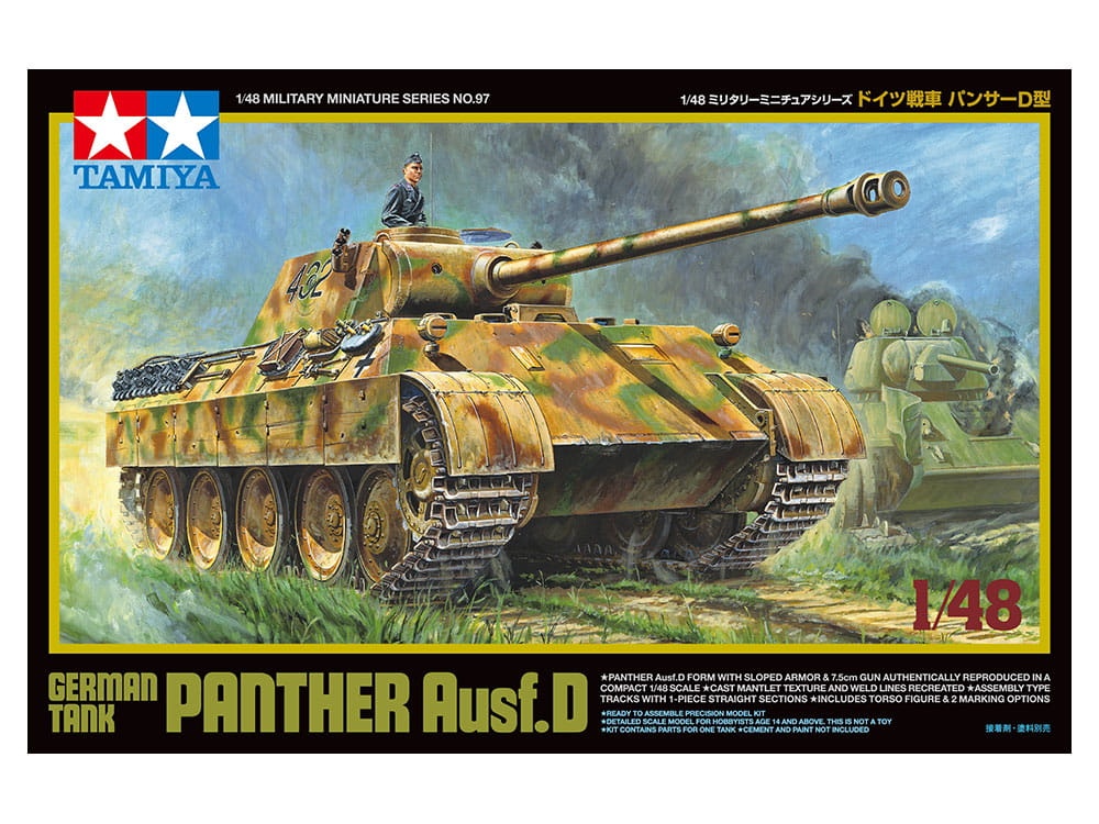 Zdjęcie dodatkowe produktu Panther Ausf.D German Tank 1:48 Tamiya 32597