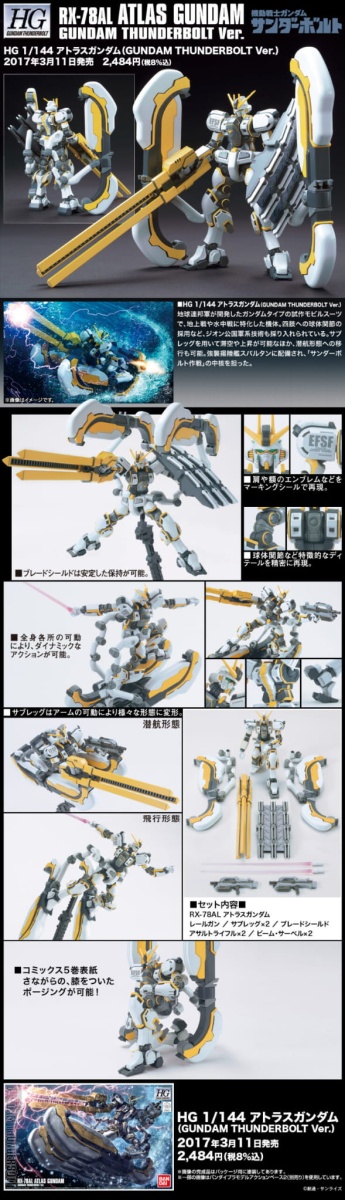 Zdjęcie dodatkowe produktu Gunpla RX-78AL Atlas Gundam HGGT 1:144