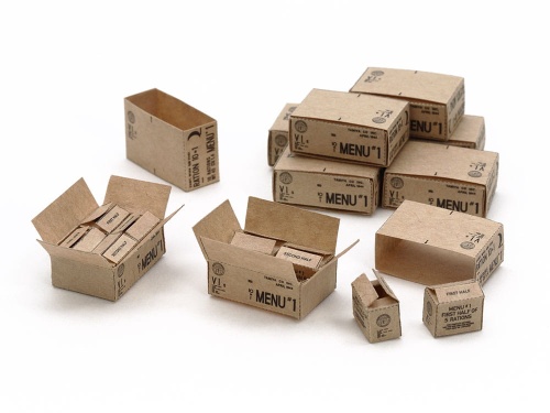 US 10-in-1 Ration Cartons (WWII) 1:35 Tamiya 12689