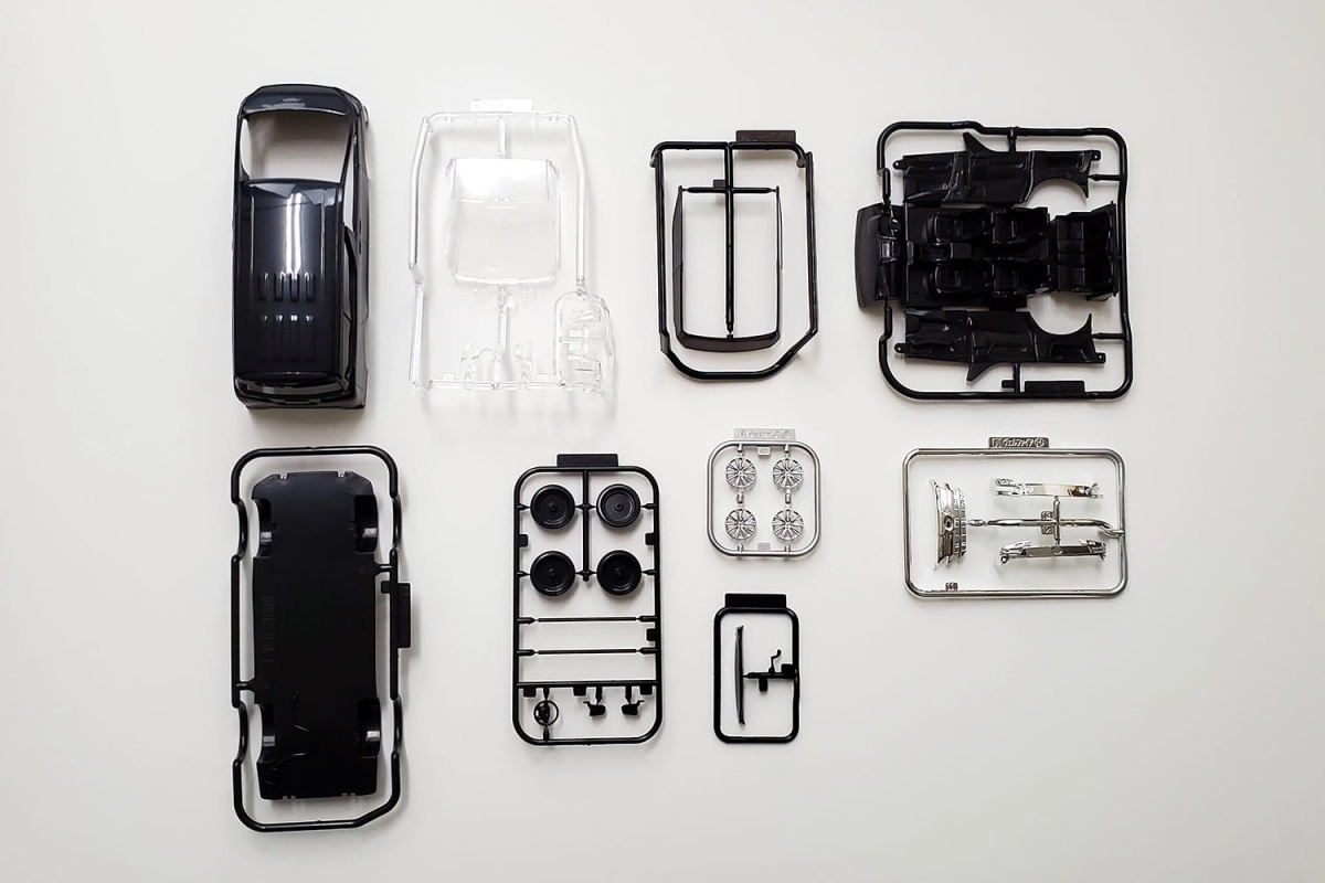 Zdjęcie dodatkowe produktu Toyota Vellfire (Black) SNAP KIT 1:32 Aoshima 056318