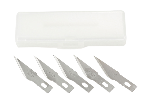 Zdjęcie główne produktu Ostrza zamienne do noża Modelers Knife PRO (5szt.) Tamiya 74099