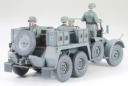 Zdjęcie dodatkowe produktu Krupp Protze 1ton (6X4) Towing Truck w/3.7cm Pak 1:35 Tamiya 35259