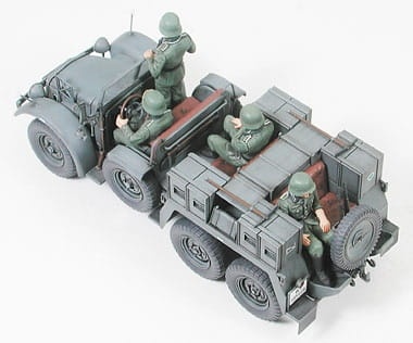 Zdjęcie dodatkowe produktu Krupp Protze 1ton (6X4) Towing Truck w/3.7cm Pak 1:35 Tamiya 35259
