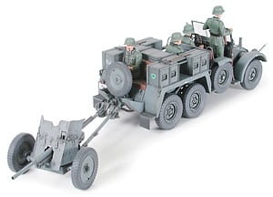 Zdjęcie dodatkowe produktu Krupp Protze 1ton (6X4) Towing Truck w/3.7cm Pak 1:35 Tamiya 35259