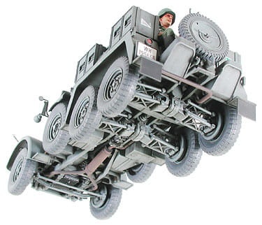 Zdjęcie dodatkowe produktu Krupp Protze 1ton (6X4) Towing Truck w/3.7cm Pak 1:35 Tamiya 35259