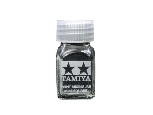 Butelka szklana kwadratowa 10ml Tamiya 81043 Paint Mixing Jar Mini (Square)