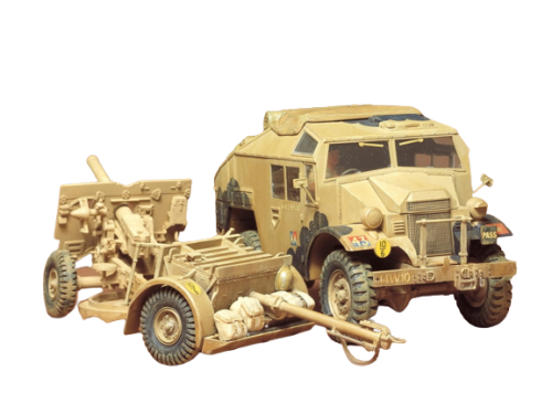 British 25PDR. Field Gun and Quad Gun Tractor 1:35 Tamiya 35044