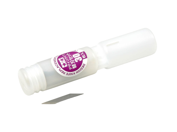 Zdjęcie dodatkowe produktu Zapasowe ostrza do Tamiya Design Knife (30szt.) 74074