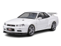 Zdjęcie główne produktu Nissan Skyline R34 GT-R V-Spec II (+ opcja pakiet Nur) 1:24 Tamiya 24258
