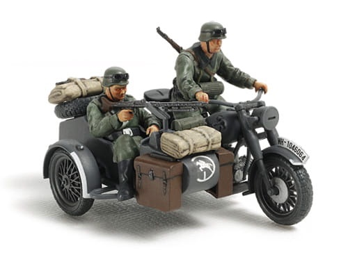 Zdjęcie główne produktu German Motorcycle and Sidecar 1:48 Tamiya 32578