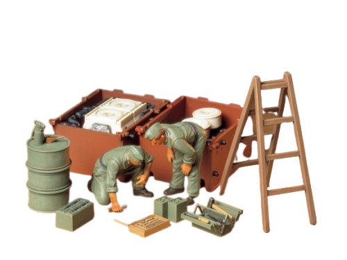 German Tank Engine Maintenance Crew Set 1:35 Tamiya 35180