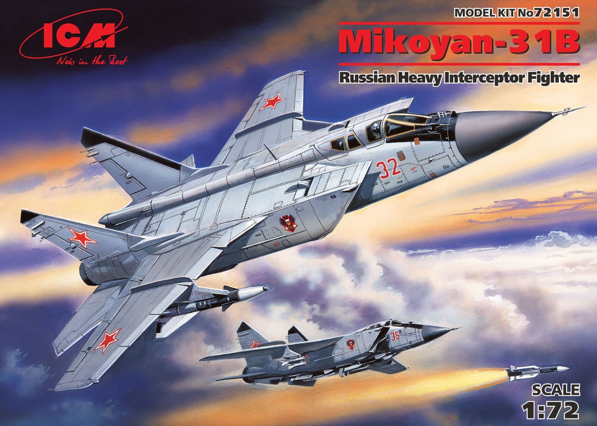 Zdjęcie główne produktu MiG-31B (Mikoyan-31B) 1:72 ICM 72151