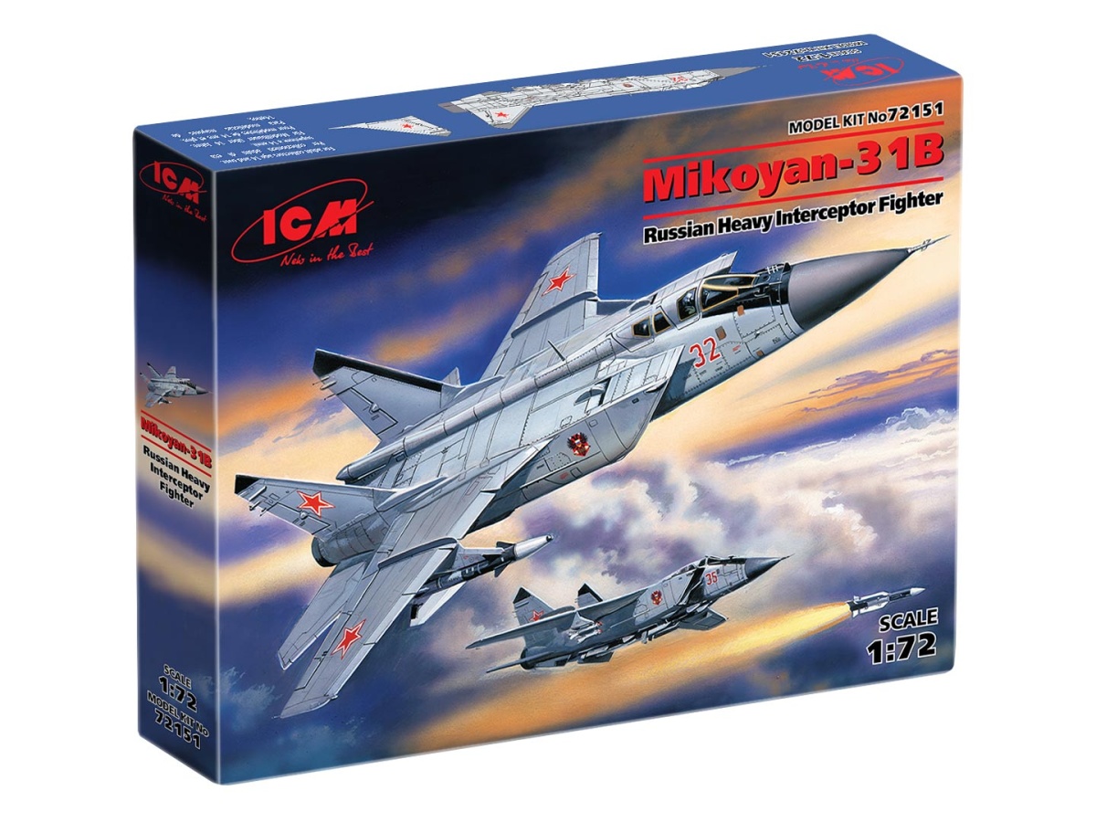 Zdjęcie dodatkowe produktu MiG-31B (Mikoyan-31B) 1:72 ICM 72151