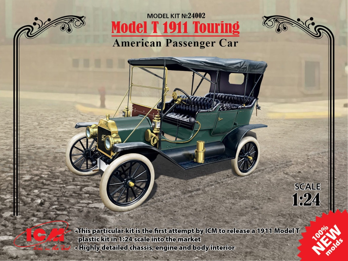Zdjęcie dodatkowe produktu Ford Model T 1911 Touring 1:24 ICM 24002