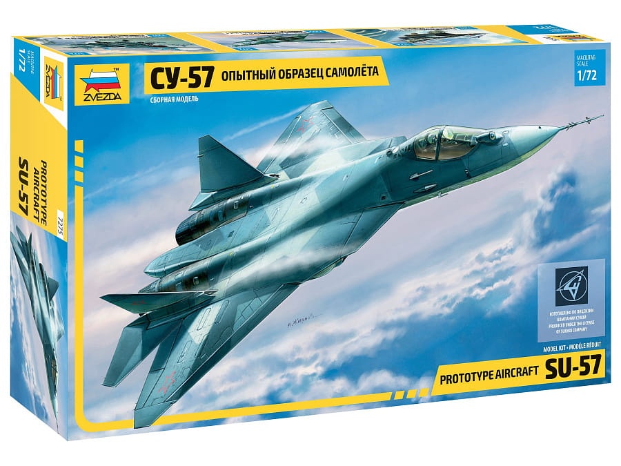 Zdjęcie główne produktu Su-57 (T-50) Prototype Aircraft 1:72 Zvezda 7275