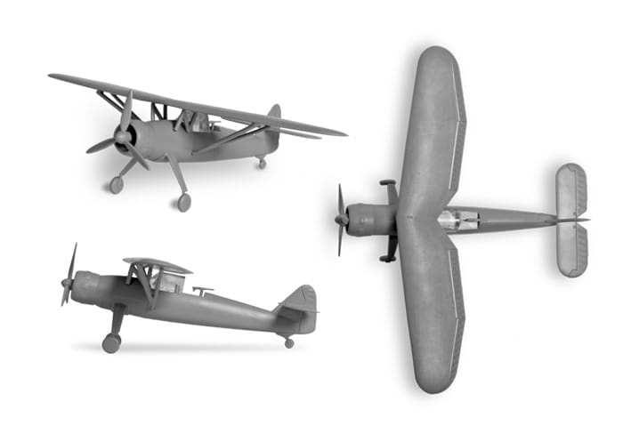 Zdjęcie dodatkowe produktu Henschel HS 126B-1 1:144 Zvezda 6184