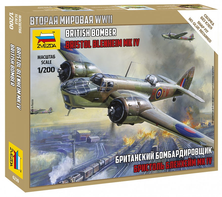 Zdjęcie główne produktu Bristol Blenheim Mk. IV 1:200 Zvezda 6230
