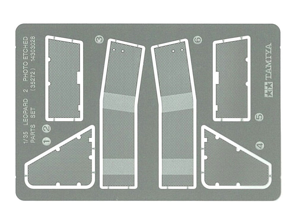 Zdjęcie główne produktu Leopard 2 A5/A6 Photo-Etched Parts Set 1:35 Tamiya 35272