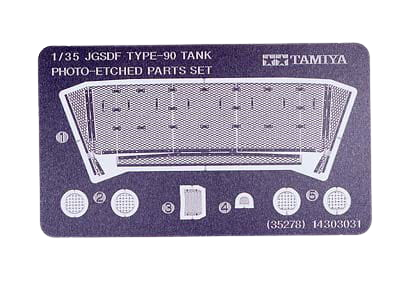 JGSDF Type 90 Tank Photo-Etched Parts Set 1:35 Tamiya 35278