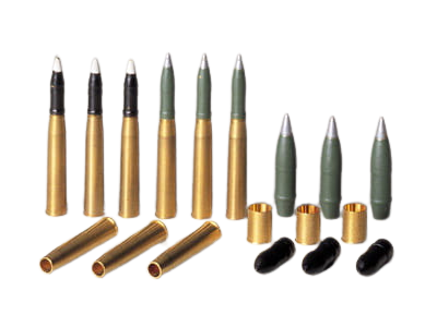 Zdjęcie główne produktu StuG III Brass 75mm & 105mm Projectiles 1:35 Tamiya 35198