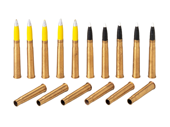Zdjęcie główne produktu Tiger I Brass 88mm Projectiles 1:35 Tamiya 35189