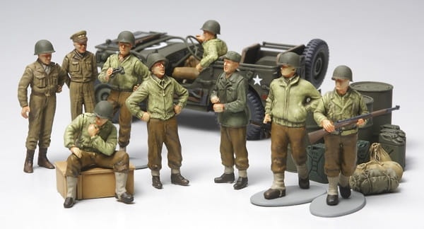 Zdjęcie dodatkowe produktu WWII U.S. Infantry at Rest (with car) 1:48 Tamiya 32552