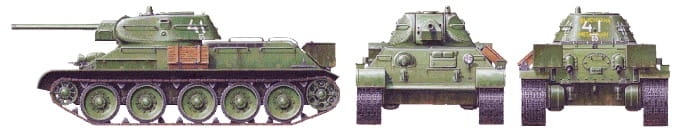 Zdjęcie dodatkowe produktu T34/76 Model 1941 (Cast Turret) 1:48 Tamiya 32515