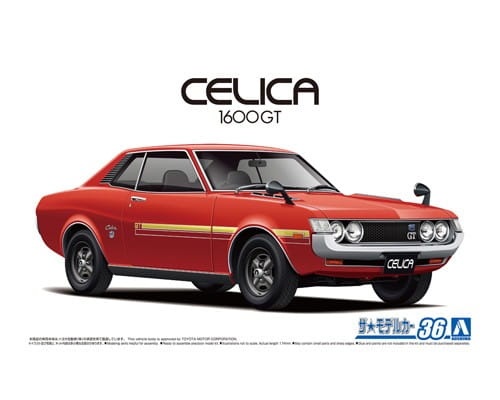 Toyota Celica 1600GT (TA22) '72 1:24 Aoshima 059135