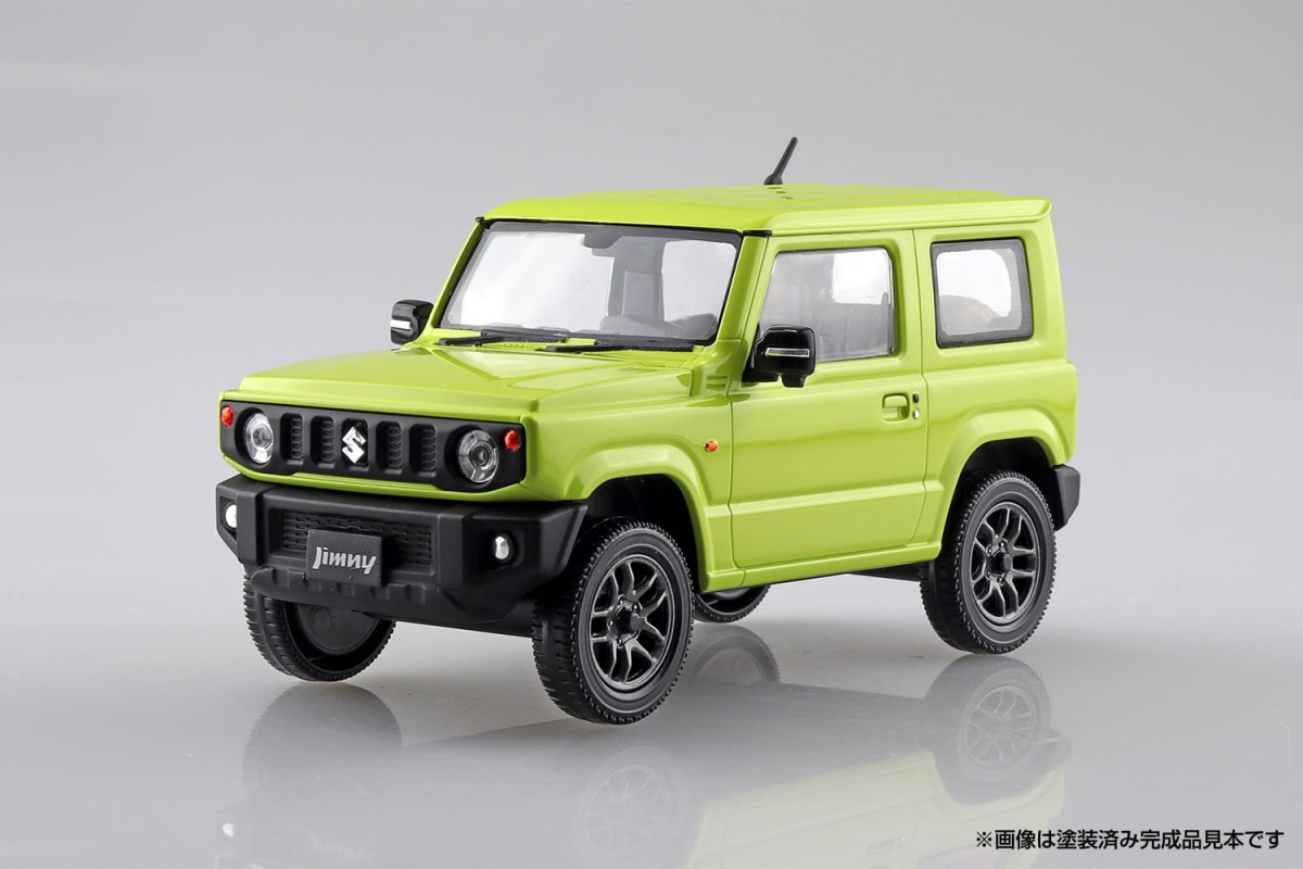 Zdjęcie dodatkowe produktu Suzuki Jimny (Kinetic Yellow) SNAP KIT 1:32 Aoshima 057766