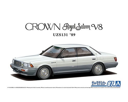 Toyota Crown RoyalSaloon UZS131 '89 1:24 Aoshima 061718