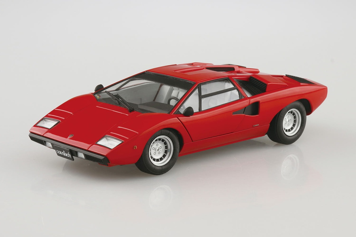 Zdjęcie dodatkowe produktu Lamborghini Countach LP400 '74 1:24 Aoshima 058046