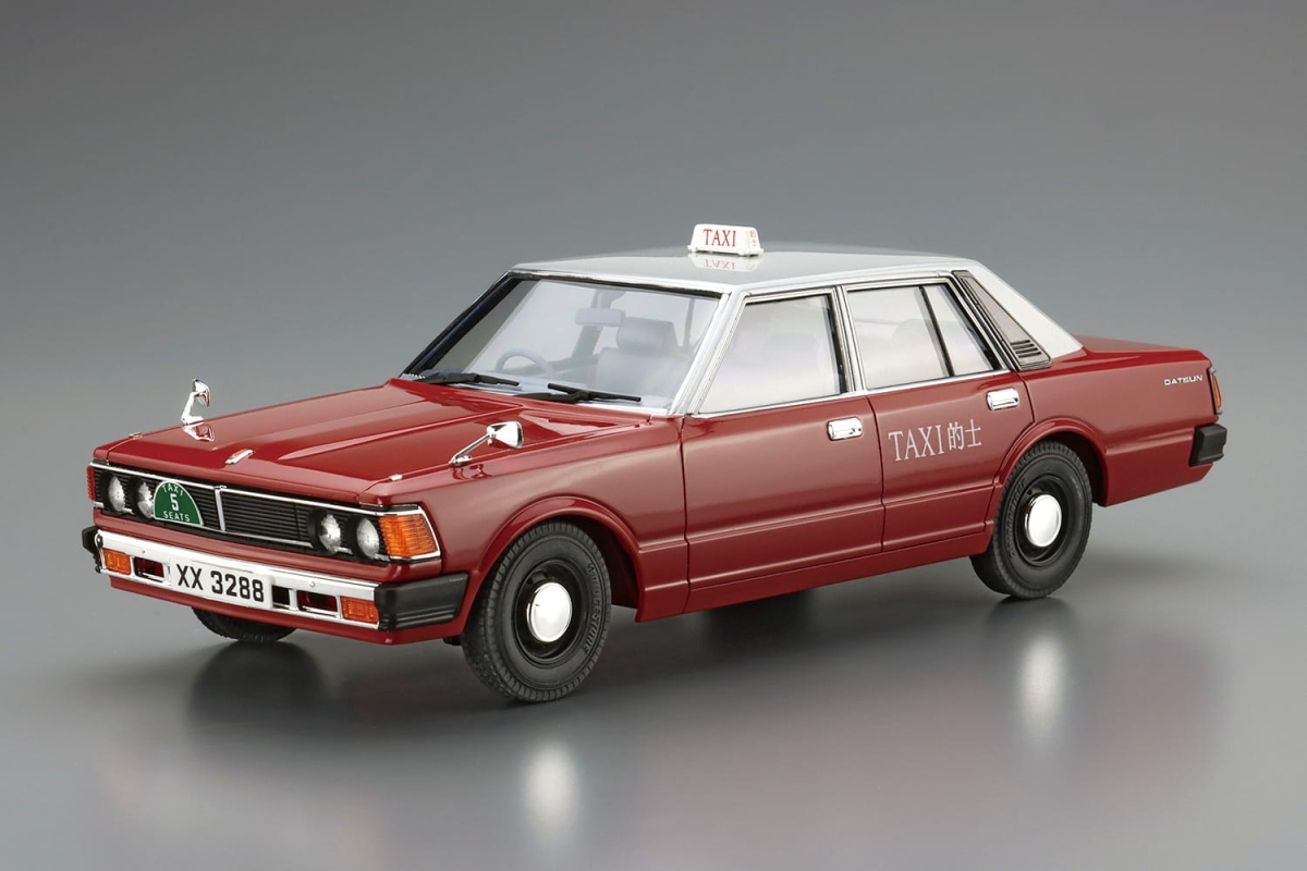 Zdjęcie dodatkowe produktu Datsun 220C Diesel '79 Hong Kong Taxi 1:24 Aoshima 062241