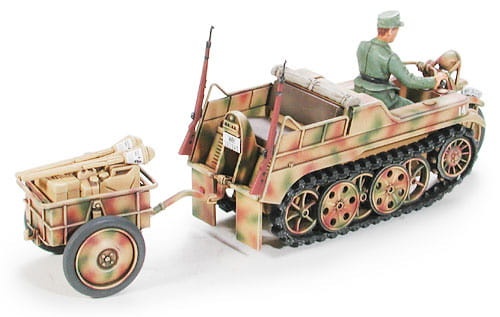 Zdjęcie dodatkowe produktu Kettenkraftrad w/Infantry Cart & Goliath Demolition Vehicle 1:48 Tamiya 32502