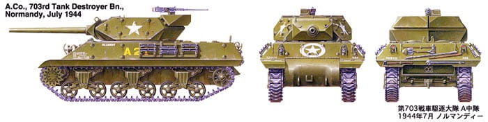 Zdjęcie dodatkowe produktu US Tank Destroyer M10 (Mid Production) 1:48 Tamiya 32519