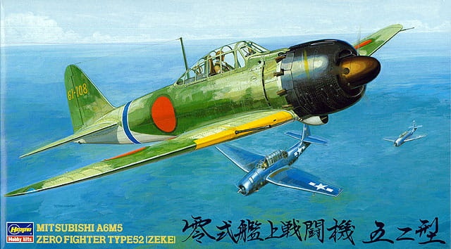 Zdjęcie główne produktu Mitsubishi Zero Typ 52 (Zeke) 1:48 Hasegawa JT23