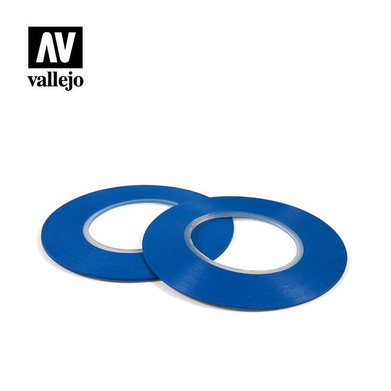 Zdjęcie główne produktu Taśma maskująca elastyczna 1mm x 18m (2szt) Vallejo T07007