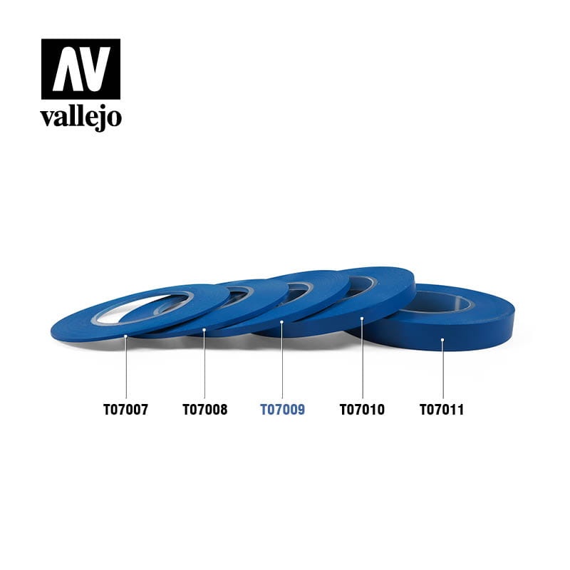 Zdjęcie dodatkowe produktu Taśma maskująca elastyczna 3mm x 18m (2szt) Vallejo T07009