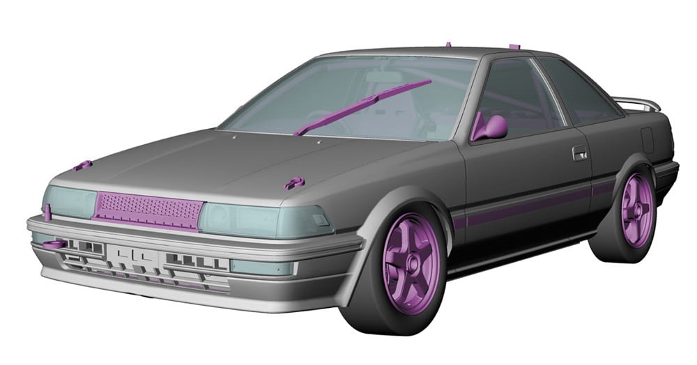 Zdjęcie dodatkowe produktu Toyota Corolla Levin AE92 ADVAN 1:24 Hasegawa HC37