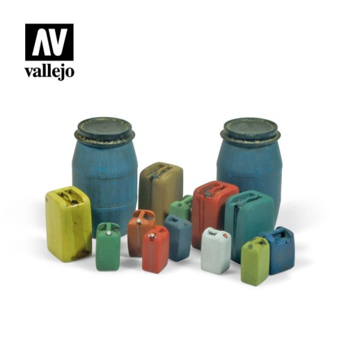 Assorted Modern Plastic Drums (no. 2) 1:35 Vallejo SC211