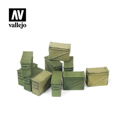 Large Ammo Boxes 12,7mm 1:35 Vallejo SC221