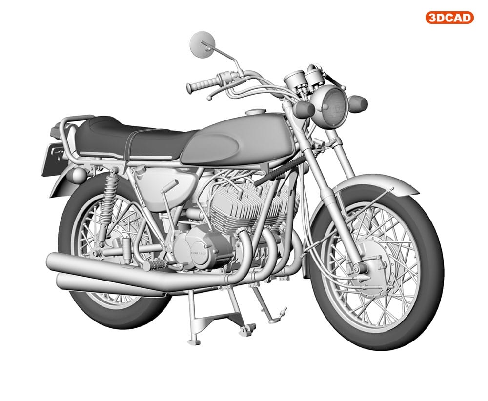 Zdjęcie dodatkowe produktu Kawasaki 500-SS/MACH III (H1) 1:12 Hasegawa BK10