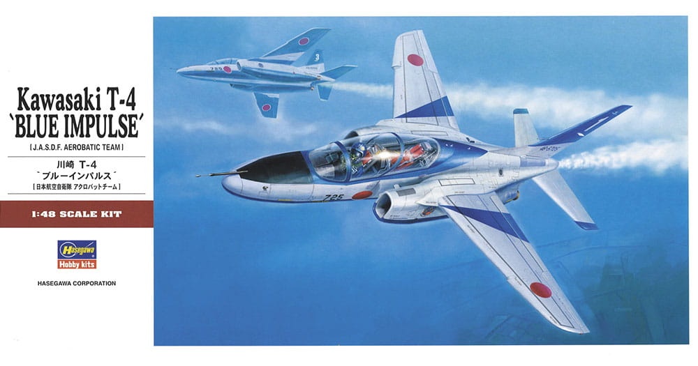 Zdjęcie główne produktu Kawasaki T-4 (Blue Impulse) 1:48 Hasegawa PT16