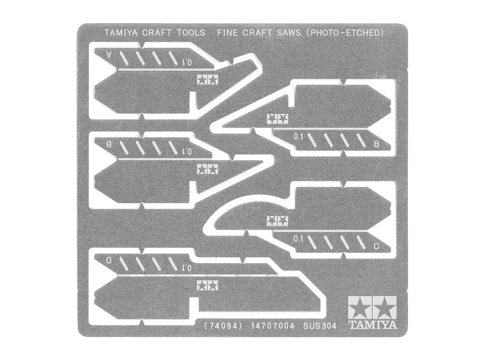Zdjęcie główne produktu Fine Craft Saws (Photo-Etched) Tamiya 74094