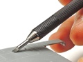Zdjęcie dodatkowe produktu Płaskie ostrze 2mm Tamiya 74143 Modeling Blade (Flat Chisel 2mm)